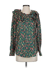 J.Crew Collection Long Sleeve Silk Top