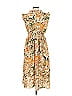 London Times Tropical Orange Casual Dress Size 10 - photo 2