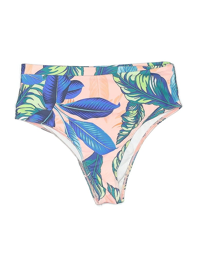 Zaful Tropical Pink Swimsuit Bottoms Size M - photo 1