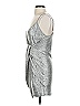 Trixxi Metallic Silver Cocktail Dress Size S - photo 4
