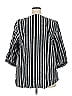 Cj Banks 100% Cotton Black 3/4 Sleeve Blouse Size 2X - photo 2