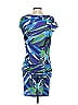 BCBGMAXAZRIA Graphic Blue Cocktail Dress Size XXS - photo 2