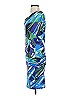 BCBGMAXAZRIA Graphic Blue Cocktail Dress Size XXS - photo 5