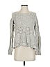 DKNY Jeans Metallic Silver Tan Pullover Sweater Size S - photo 1