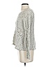 DKNY Jeans Metallic Silver Tan Pullover Sweater Size S - photo 4