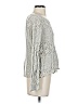 DKNY Jeans Metallic Silver Tan Pullover Sweater Size S - photo 3