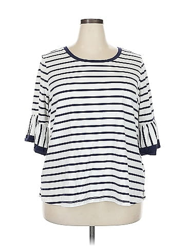 Isaac Mizrahi LIVE! 3/4 Sleeve T-Shirt (view 1)
