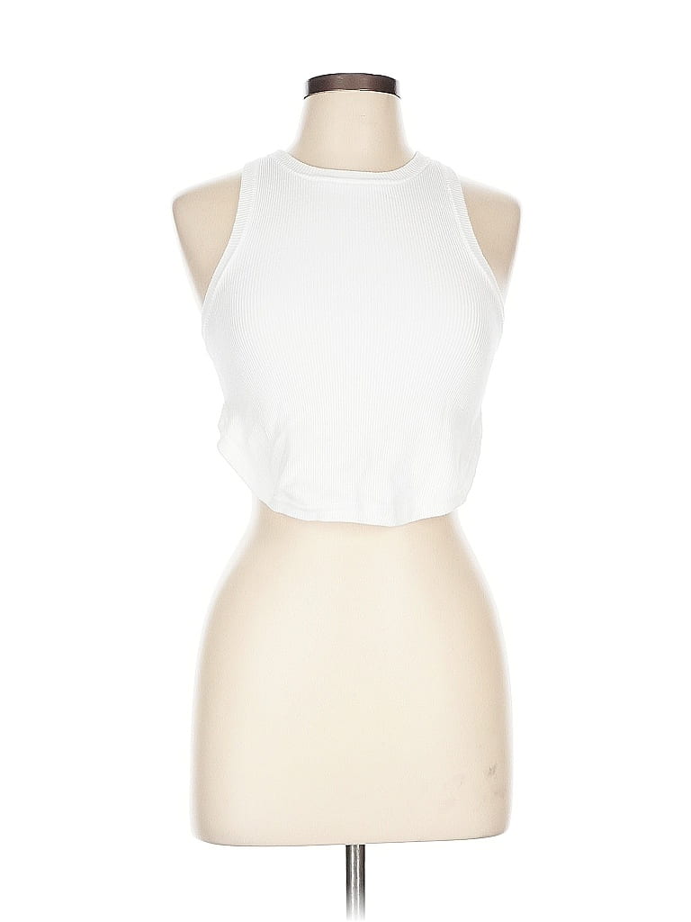 Dissh 100% Cotton White Tank Top Size 10 - photo 1