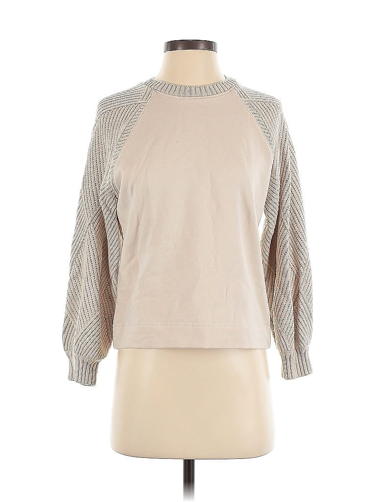 Click to view more detailed imagery on our partner's website Pre-owned Splendid Pullover Sweater In White