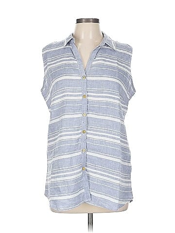 Ellen Tracy Sleeveless Button-Down Shirt (view 1)