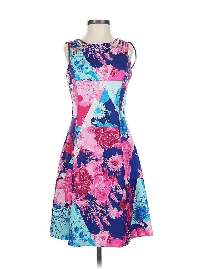 Pre-owned Guess Cocktail Dress In Blue