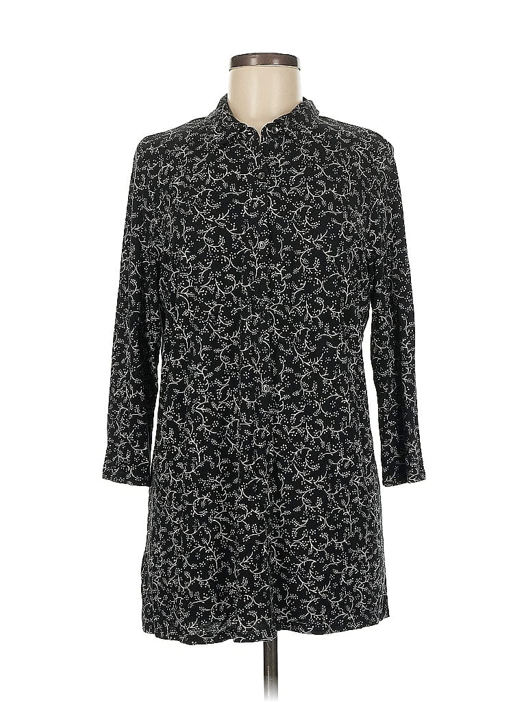 Pre-owned Jjill Casual Dress In Gray