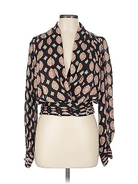 Nicholas Long Sleeve Silk Top