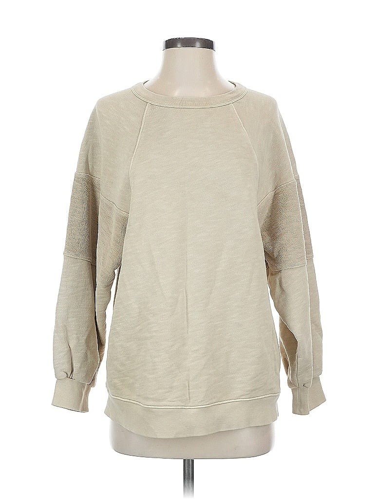 MWL by Madewell 100% Cotton Tan Sweatshirt Size S - photo 1
