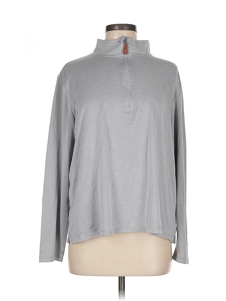 Pre-owned C&c California Long Sleeve Turtleneck In Gray