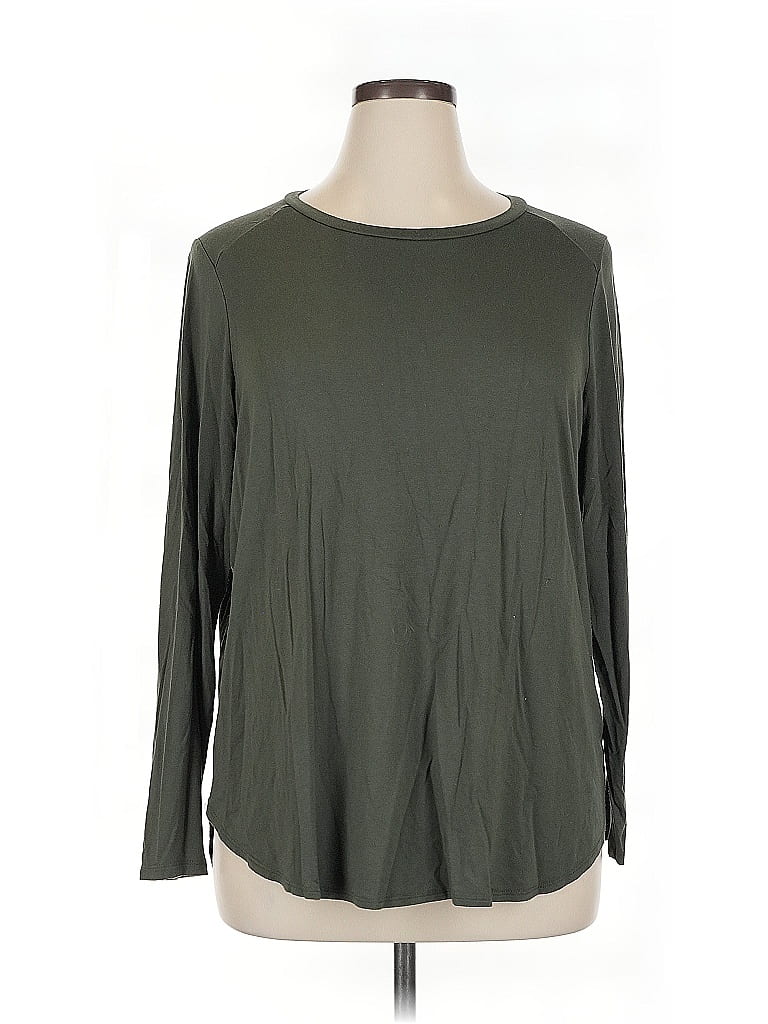 Pre-owned T Tahari 3/4 Sleeve T-shirt In Green