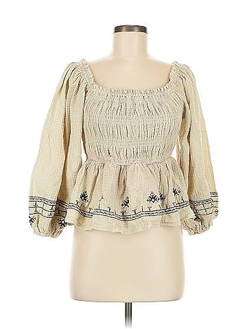 Easel 3/4 Sleeve Blouse (view 1)