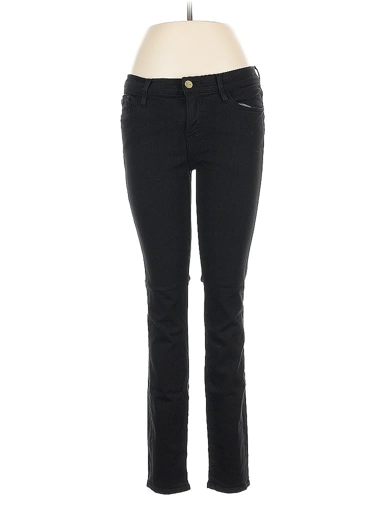 FRAME Denim Solid Black Jeggings Size 28 waist - photo 1