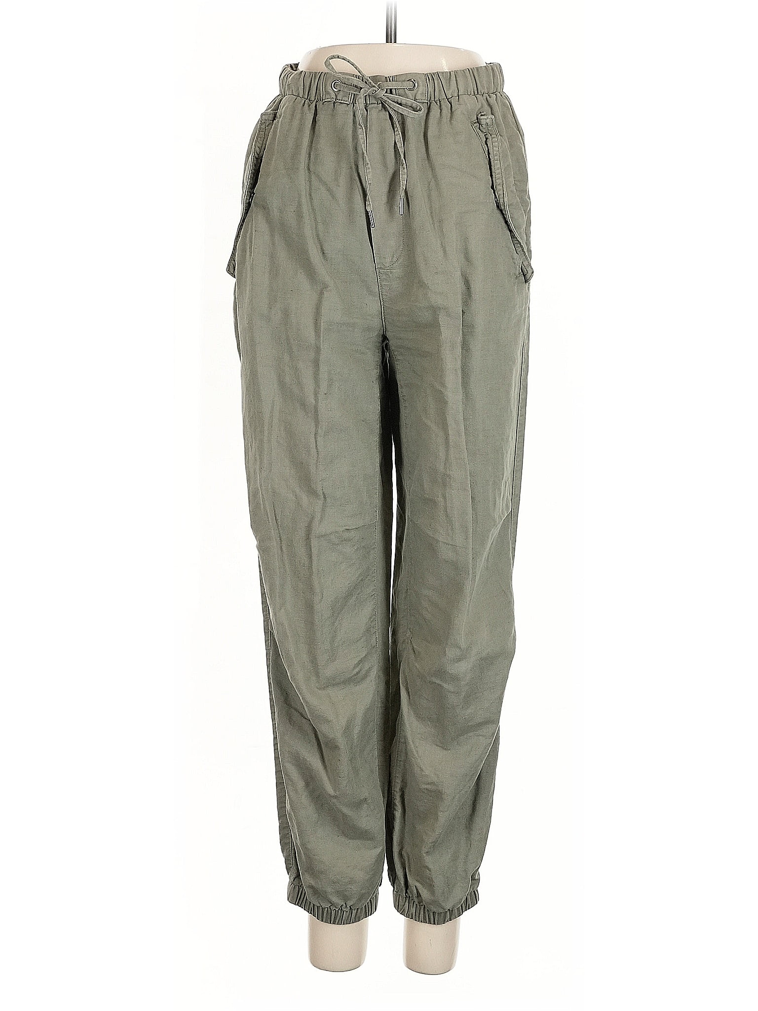 Gap Green Linen Pants Size XS