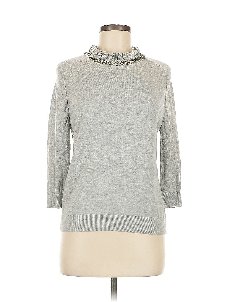 Pre-owned Rsvp By Talbots Turtleneck Sweater In Silver