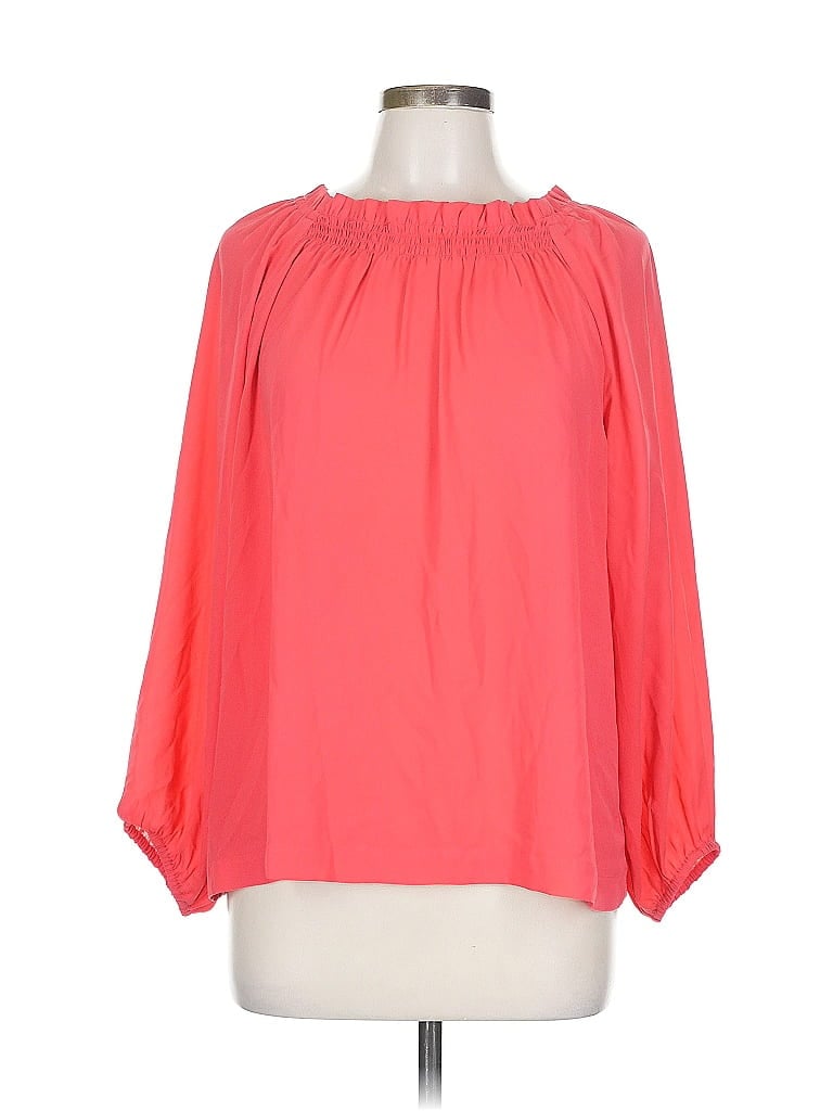 Pre-owned Ann Taylor 3/4 Sleeve Blouse In Pink