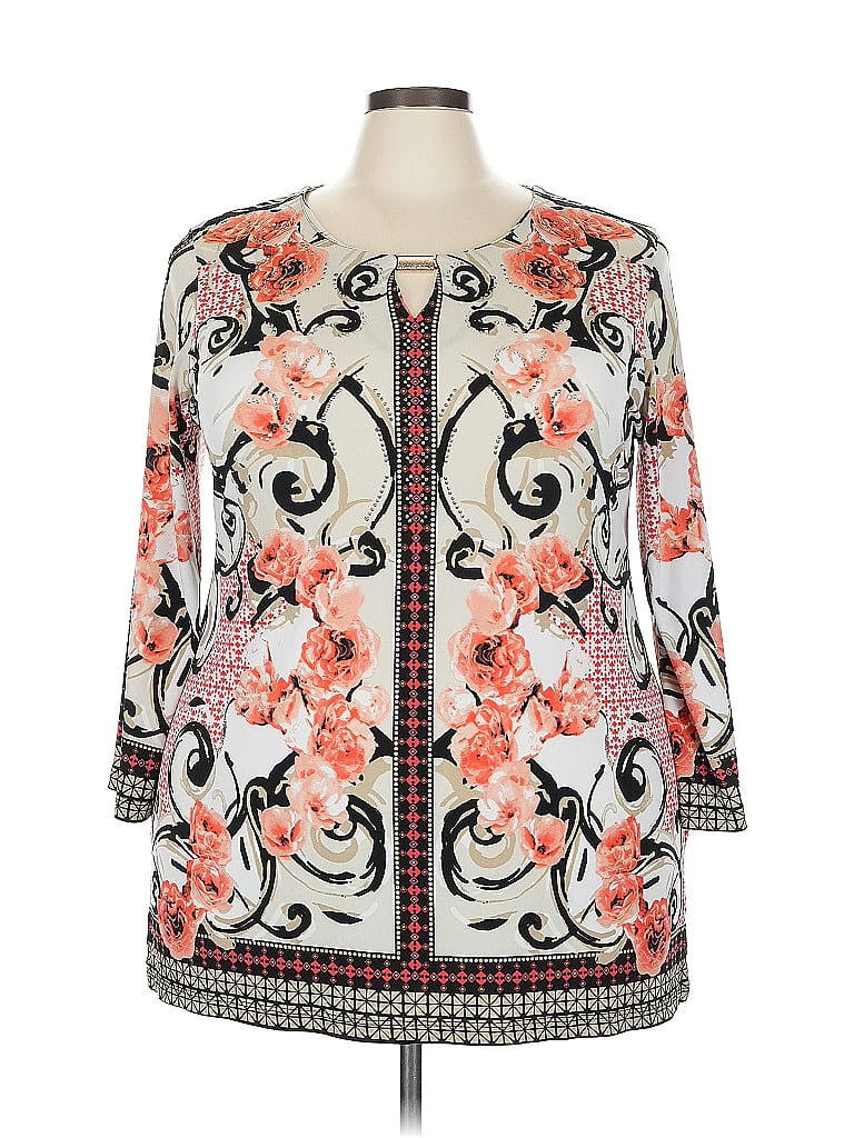 JM Collection Floral Ivory Kimono Size 2X - photo 1