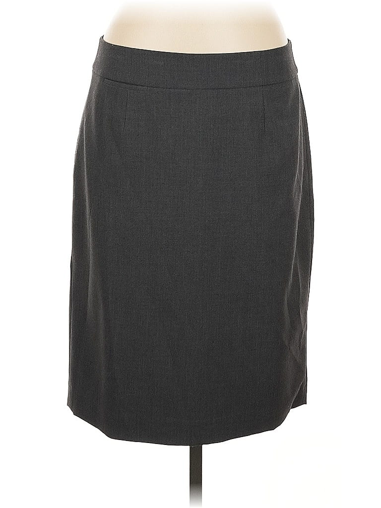 Pre-owned Calvin Klein Formal Skirt In Gray
