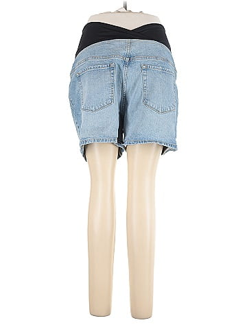Isabel Maternity Denim Shorts (view 2)