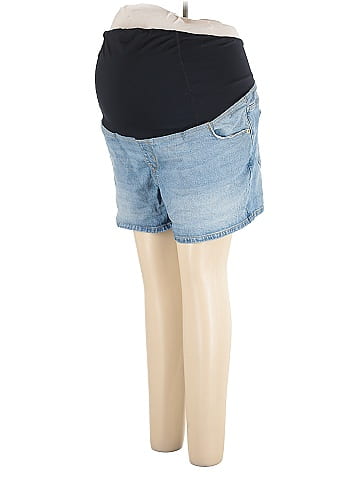 Isabel Maternity Denim Shorts (view 1)