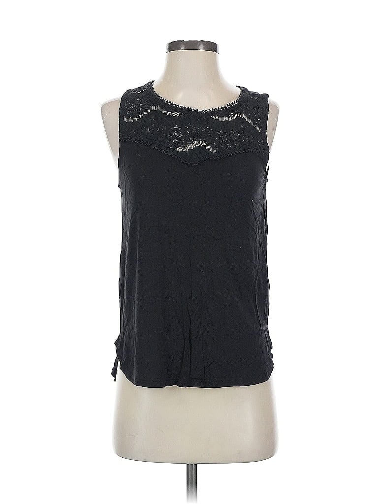 Pre-owned H&m Sleeveless Top Black Halter Neckline Tops
