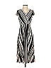 Roz & Ali 100% Polyester Stripes Black Casual Dress Size XS - photo 1