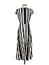 Roz & Ali 100% Polyester Stripes Black Casual Dress Size XS - photo 2