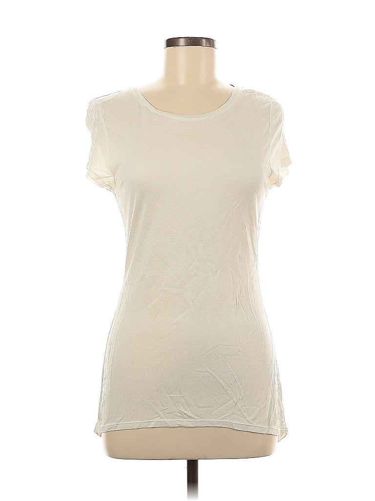 Pre-owned Nic + Zoe Short Sleeve T-shirt In White