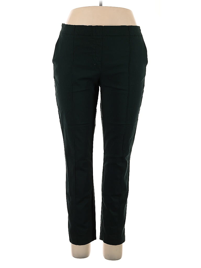Hilary Radley Solid Green Casual Pants Size XL - photo 1