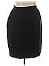 Escada 100% Newwool Solid Black Wool Skirt Size EU 46 / US 16 - photo 1
