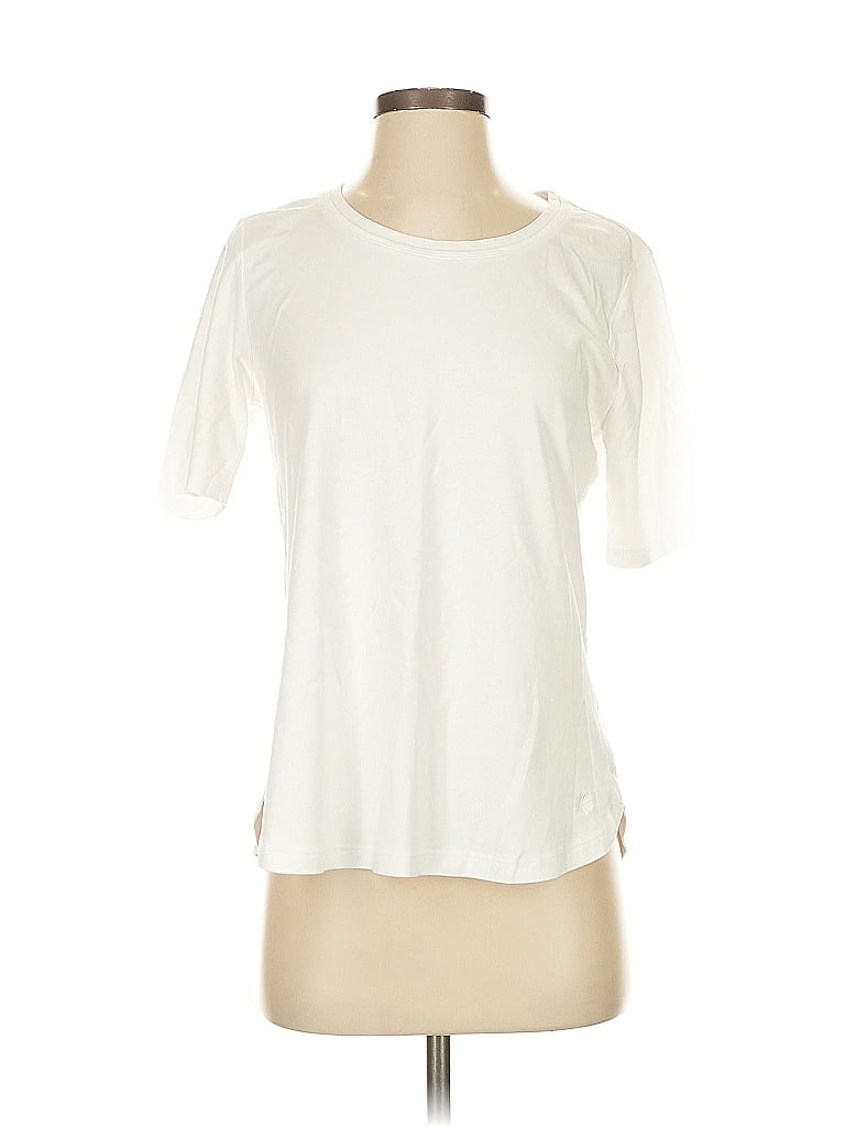 Pre-owned Isaac Mizrahi Live Short Sleeve T-shirt In White