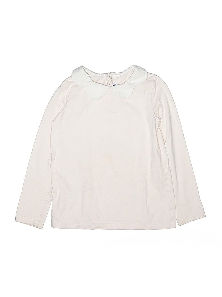 Jacadi 100% Cotton Ivory Long Sleeve Top Size 6 - photo 1