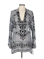 Hale Bob Long Sleeve Silk Top