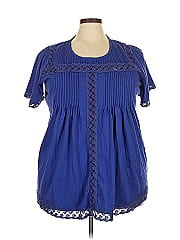 Woman Within Short Sleeve Blouse