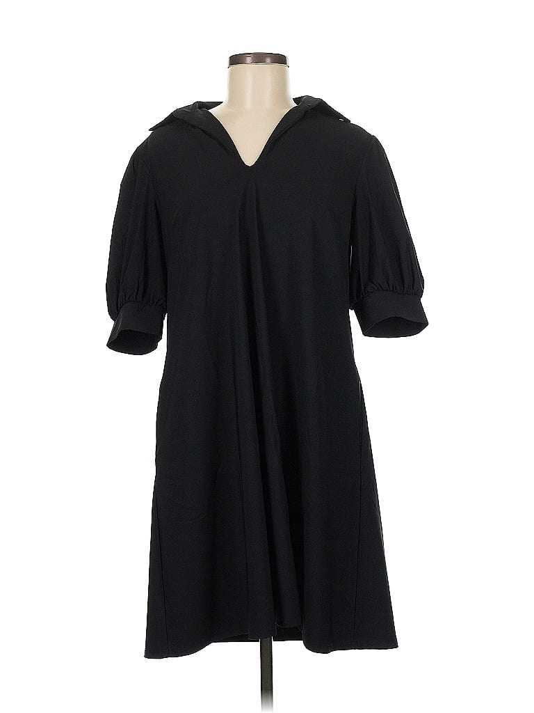 Jude Connally Solid Black Casual Dress Size M - photo 1