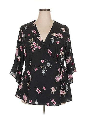 City Chic 3/4 Sleeve Blouse (view 1)