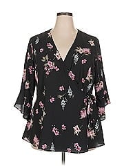 City Chic 3/4 Sleeve Blouse