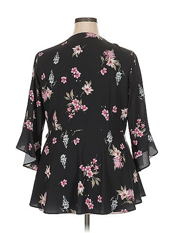 City Chic 3/4 Sleeve Blouse (view 2)