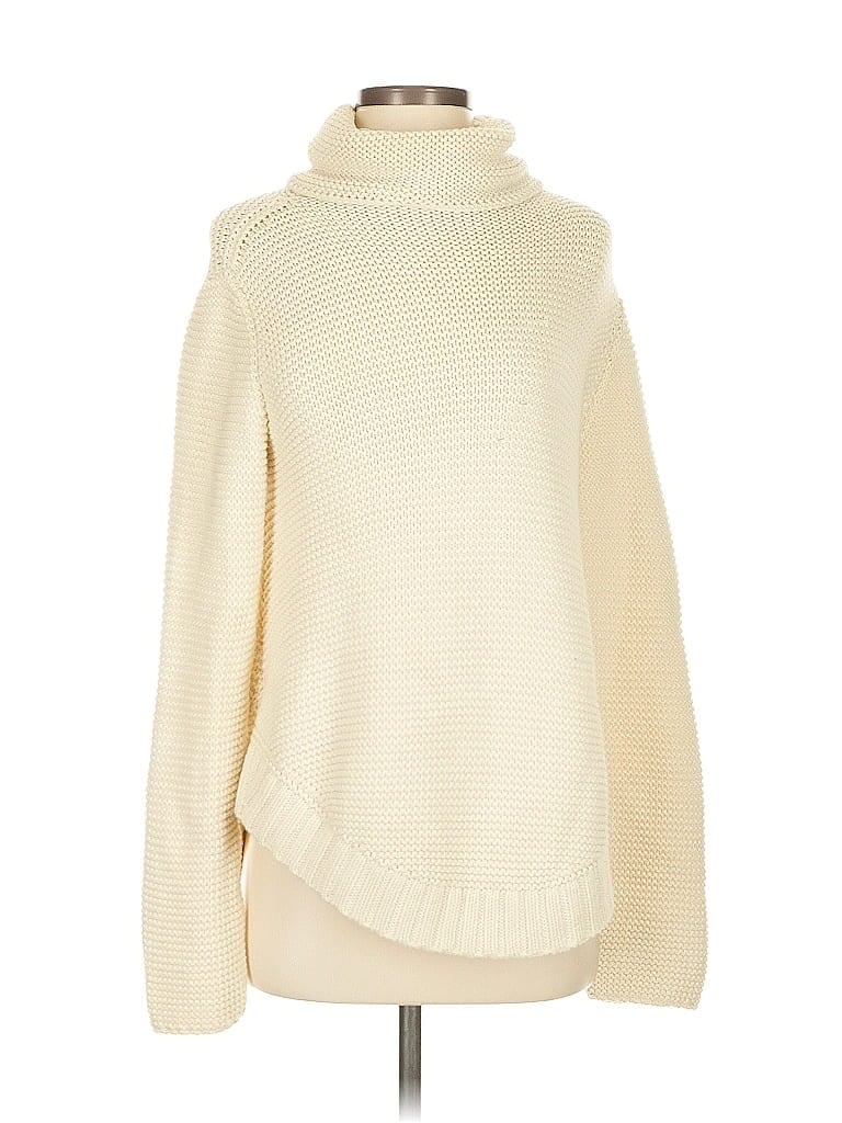 Frances Valentine Ivory Turtleneck Sweater Size S - photo 1