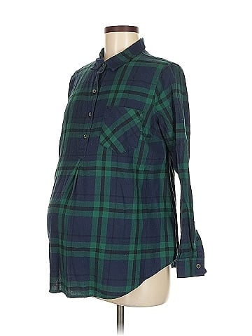 Old Navy - Maternity Long Sleeve Button-Down Shirt (view 1)