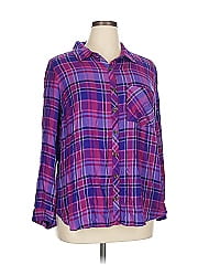 Terra & Sky 3/4 Sleeve Button Down Shirt