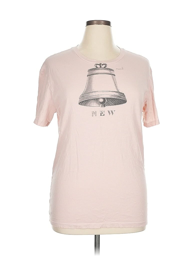 Guess Jeans 100% Cotton Graphic Pink Short Sleeve T-Shirt Size XL - photo 1