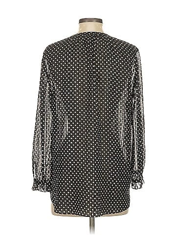 Marc by Marc Jacobs Long Sleeve Silk Top (view 2)