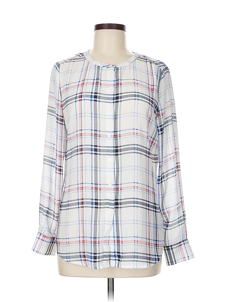 Violet & Claire 100% Polyester White Long Sleeve Blouse Size M - photo 1