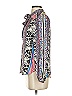 Hale Bob Print Silver Long Sleeve Blouse Size XS - photo 4